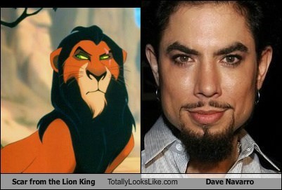 Scar from The Lion King Totally Looks Like Dave Navarro