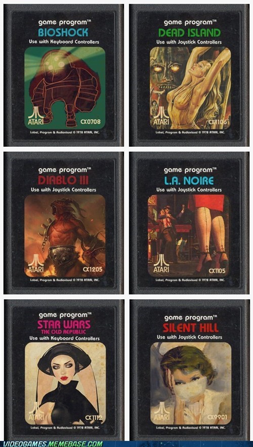 Retro Atari Cartridges