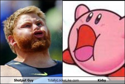 Shotput Guy Totally Looks Like Kirby