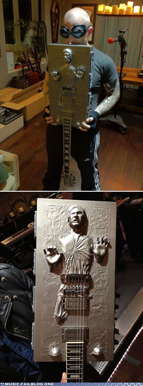 Music FAILS: Han Solo Trapped in Guitarbonite