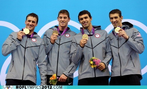 Phelps Sets Record for Olympic Medals in 4x200 Freestyle
