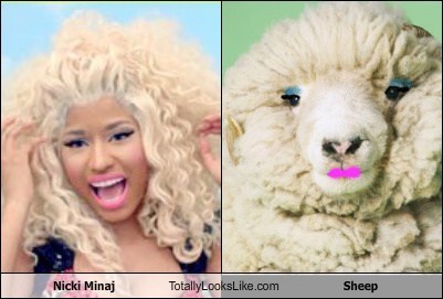 Nicki Minaj Totally Looks Like a Sheep