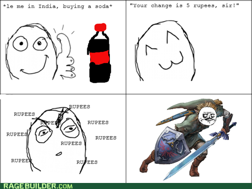 Rage Comics: A Whole Blue Rupee!?