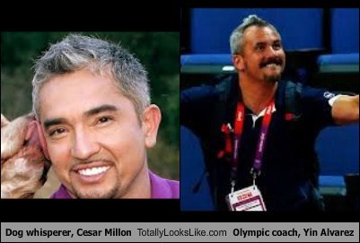 Cesar Millan (Dog Whisperer) Totally Looks Like Olympic Coach, Yin Alvarez
