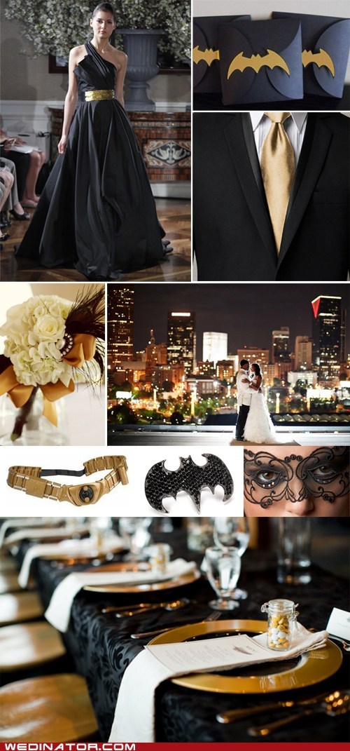 Just Pretty: Elegant Batman Wedding