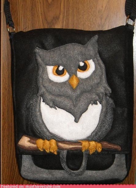 Out on a Limb Owl Purse