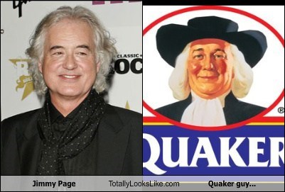 Jimmy Page Totally Looks Like Quaker Oates Guy