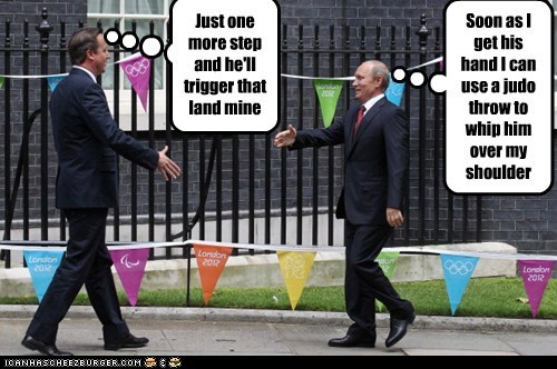 Just one more step and he'll trigger that land mine