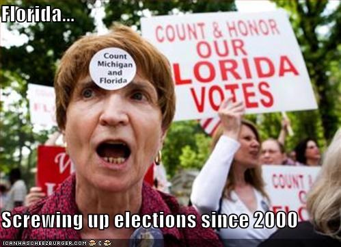 Florida...  Screwing up elections since 2000