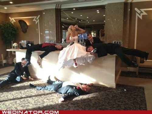 Bottoms Up, Groomsmen Down