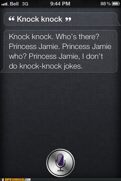 I Guess Siri Doesn't Have a Sense of Humor