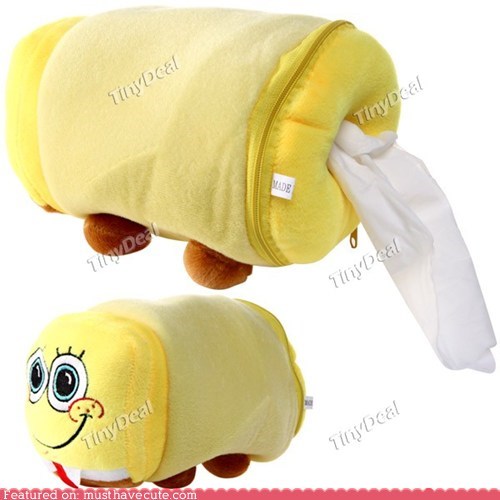\SpongeBob Plush Tissue Paper Holder