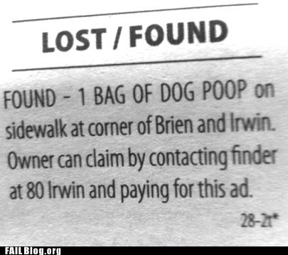 Lost and Found FAIL