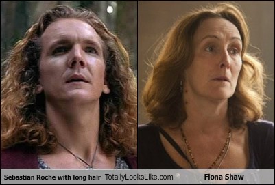 Sebastian Roche With Long Hair Totally Looks Like Fiona Shaw
