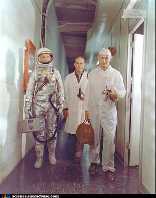 John Glenn Suited Up