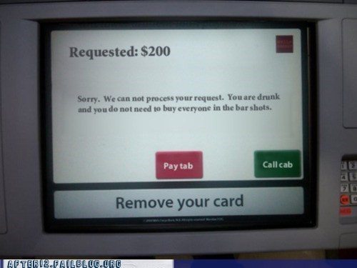 Thank You! Finally, An ATM That Looks Out for You!