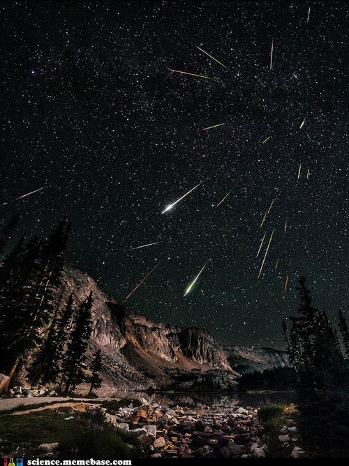 Perseid Meteorshower Long Exposure