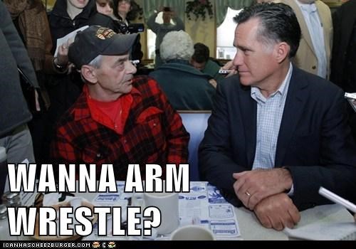 WANNA ARM WRESTLE?