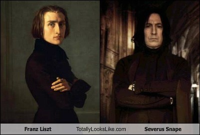 Franz Liszt Totally Looks Like Alan Rickman (Severus Snape from Harry Potter)