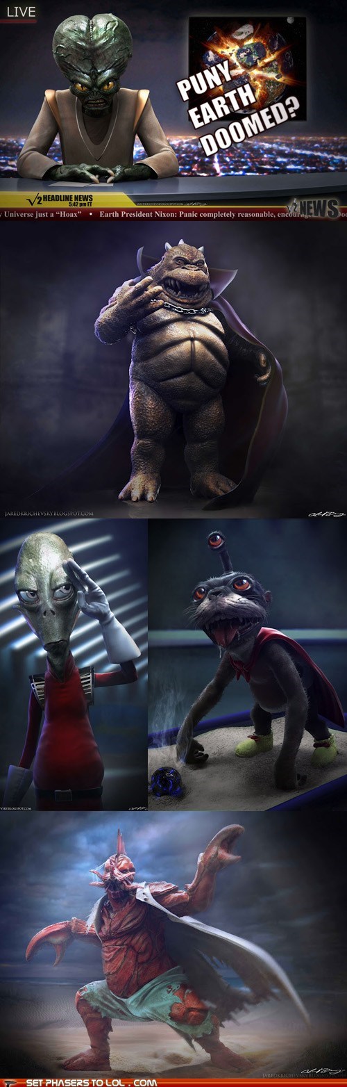 Realistic Futurama Aliens