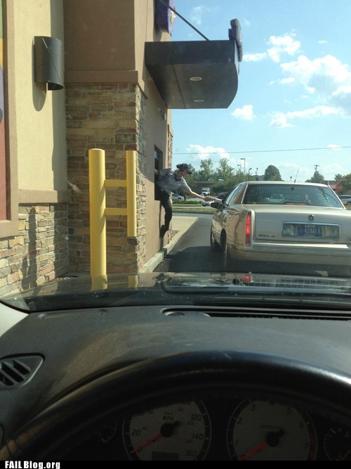 Pulling Up to the Window FAIL
