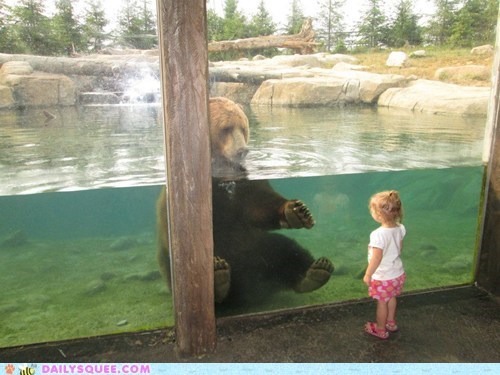 Grizzly Bear and Little Girl 