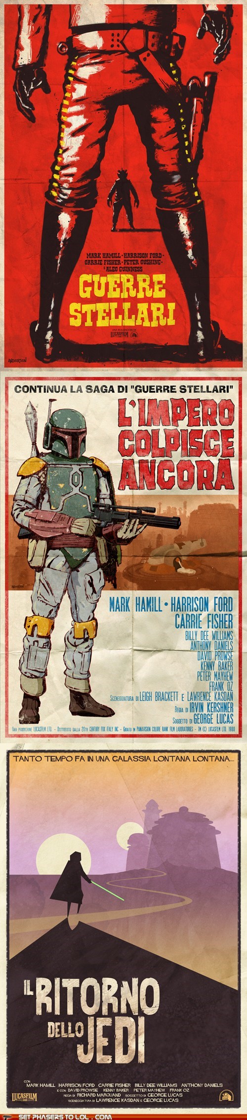 Star Wars Trilogy as Spaghetti Westerns
