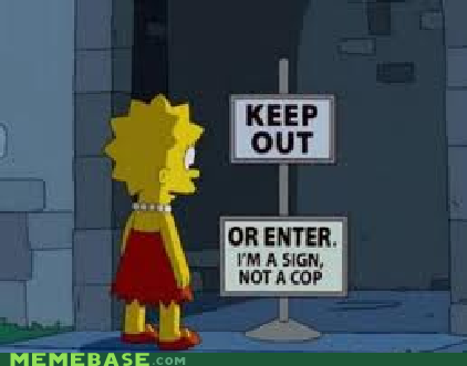 Simpsons Signs...