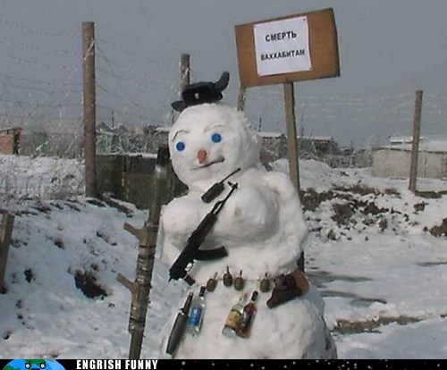 Russian Snowmen Patrol the Outermost Borders