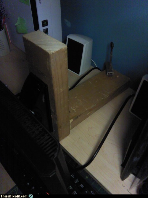 I Told You I Wood Mount the Monitor!