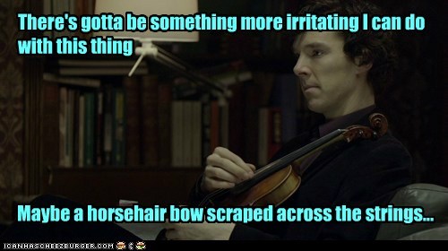 When your partner becomes inured to *plink plink plink*...