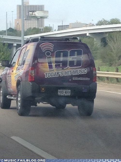 Bad Kerning? Or Bad Radio Station?