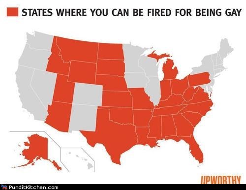 States Where You Can be Fired for Being Gay