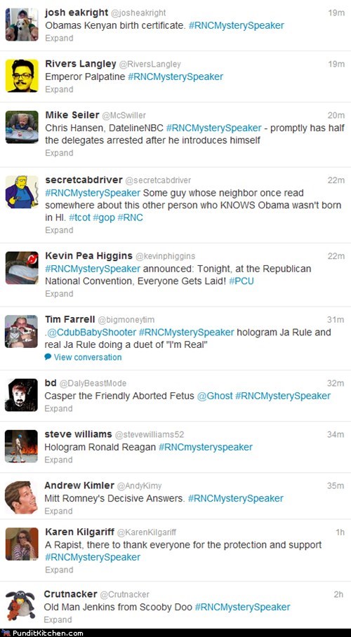 Who is the RNC's Thursday Mystery Speaker?