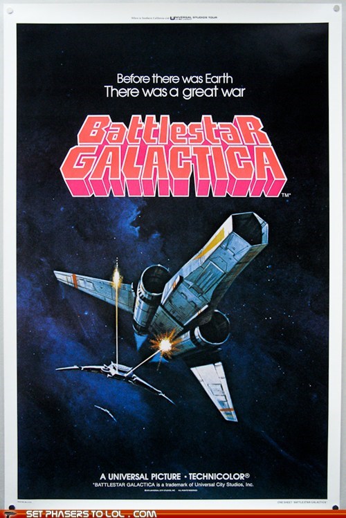 Classic Battlestar Galactica Poster