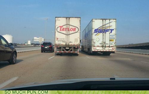 Taylor Swift Driving Down the Highway