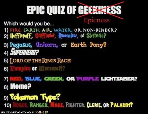 Epic quiz of epicness!