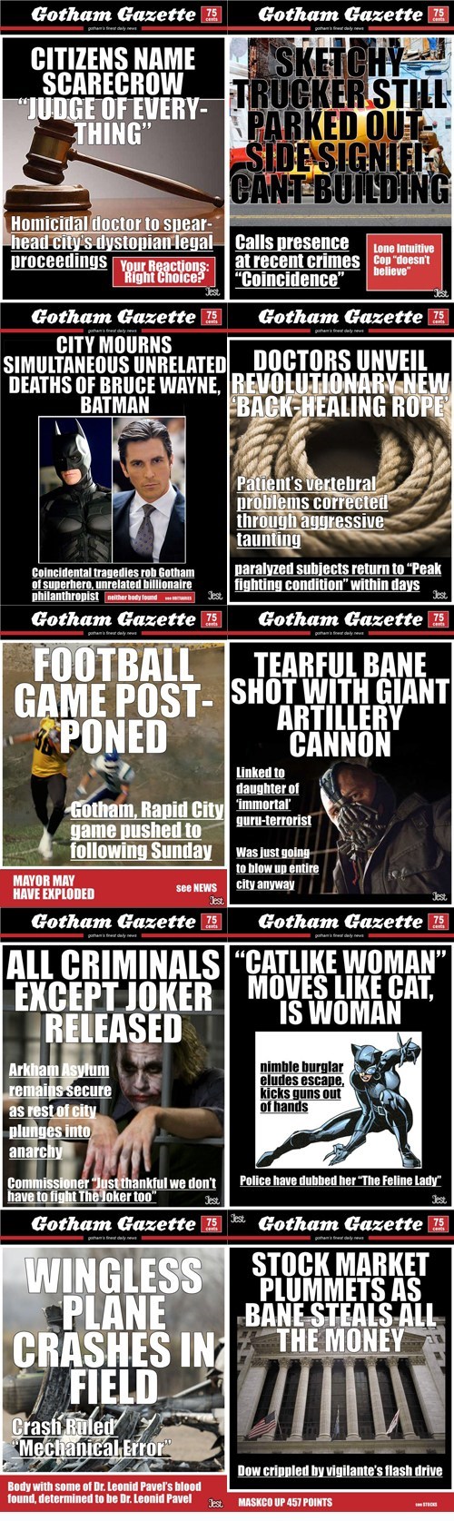Set Phasers to LOL: Gotham Newspaper Headlines