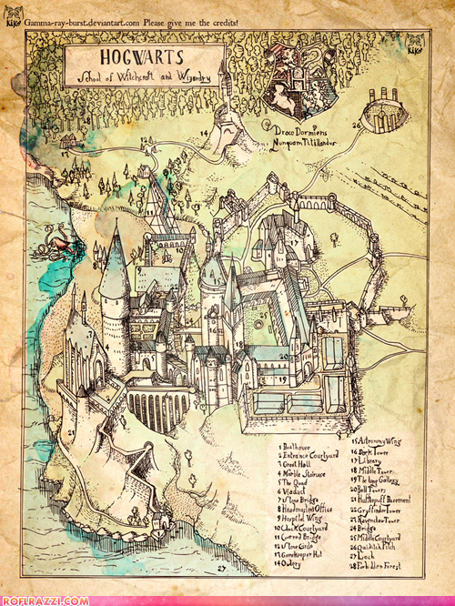 Hogwarts: The Illustrated Map