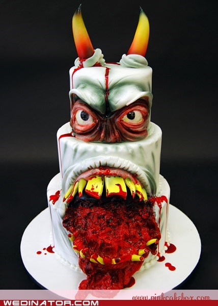 The Horned Devil Wedding Cake