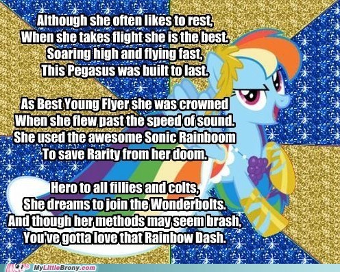 My Little Poetry: Rainbow Dash