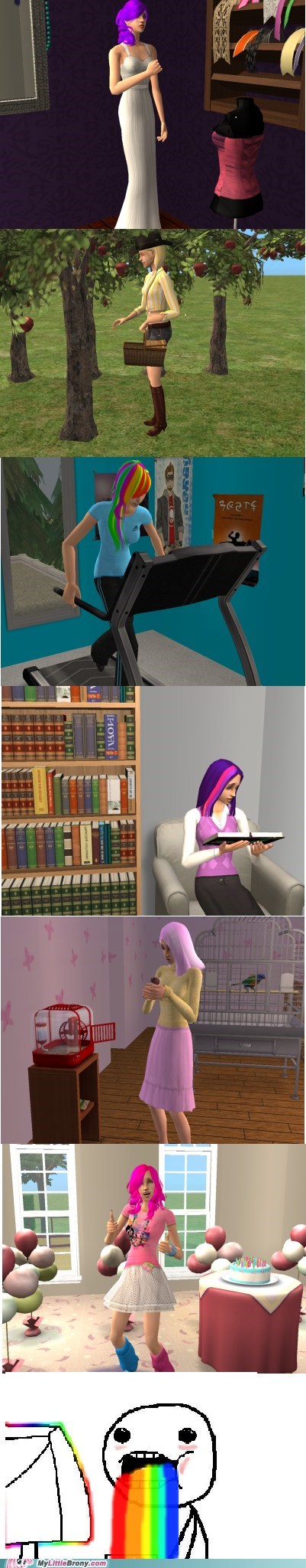 Sims 2 Mane 6