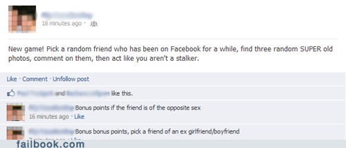 Failbook: Antistalking?