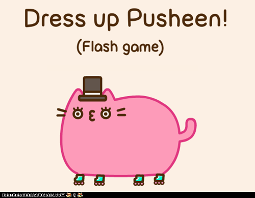 Dress Up Pusheen: A Flash Game