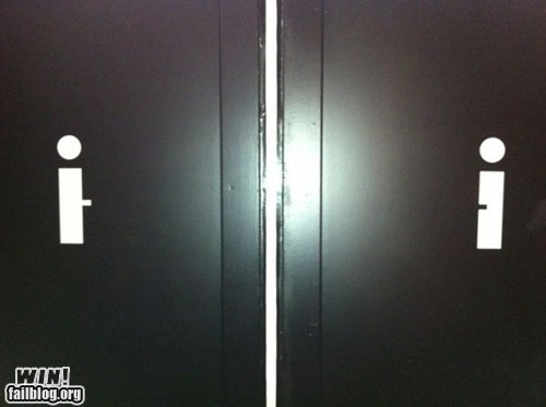 Bathroom Signs WIN