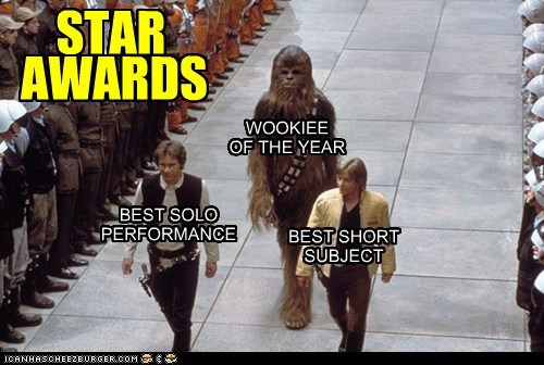 Not pictured: Princess Leia (Winner, Best Cinema Topography)