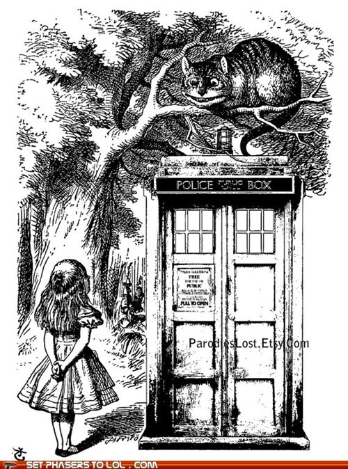 TARDIS in Wonderland