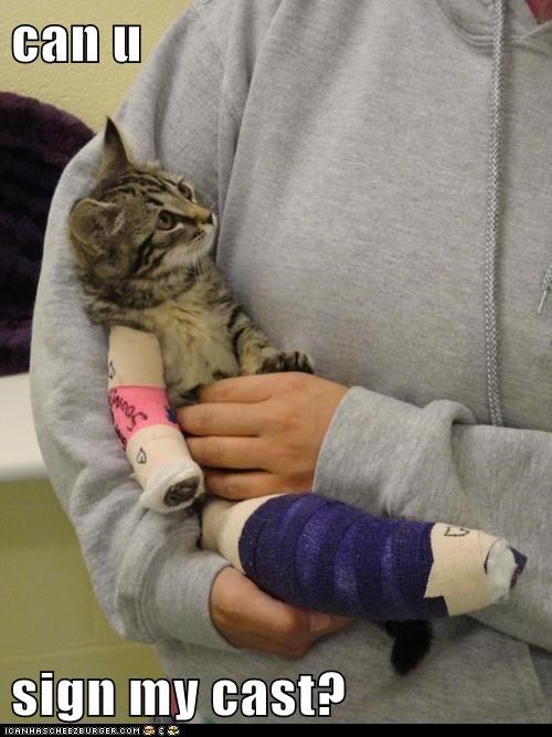 can u  sign my cast?