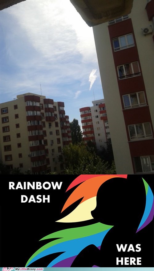 Rainbow Dash Was Here