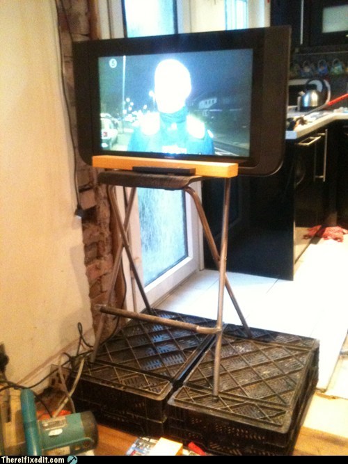 Who Needs a Fancy TV Stand?